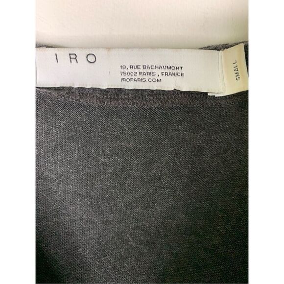 IRO Bananas Asymmetrical Hemline Gray Dress Size small - Picture 3 of 4